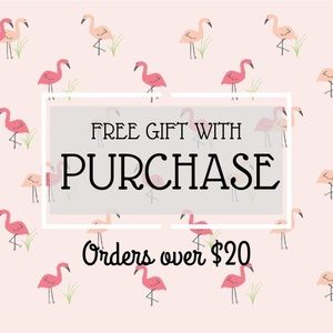 Free gift with purchases over $20